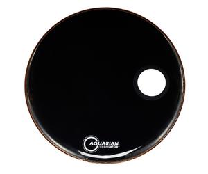 "Aquarian 24"" Regulator Black Bass Drum"