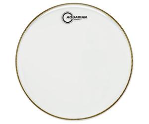 Aquarian S2-13 - Parche para batería, 14" (doble capa, clear, transparente)
