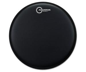 Aquarian TCRSP2-12BK - Parche para batería, 16" (coated, con textura, negro)