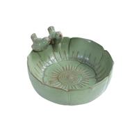 Aquario de Bowls Maceta hidropónica, pecera de cerámica, Lavabo de Tortuga China con decoración de pájaros, Adecuado for la Entrada de la Sala de Estar y la Oficina, etc. Jarrón Central (Size : M)