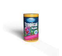 AQUARIS Granulado Tropical para Peces de Acuario, 250 ml, Alimento Completo con Astaxantina para Peces Ornamentales Tropicales, Enriquecido con Vitaminas A, D3, C y E