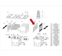 Aquaristikwelt24 para Notebook 'Filtro Esponja Impresión Plana' Part 9 de la cámara Filters CBF de 350 Estanque Cámara de Filtro Filtro