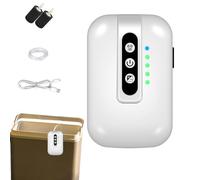 Aquarium Air Pump, Silent USB Rechargeable Oxygen Aerator, Portable Air Bubbler for Saltwater, Freshwater, Garden Tanks, Betta, Shrimp, Live Bait, Fishing, 4.72x3.15x1.57 Inches, White