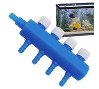 Aquarium Air Splitter Valve - Multi Way Pump Distributor | Flow Control | ABS air splitter with flow control valves for multi-port aquarium oxygen and aeration systems.