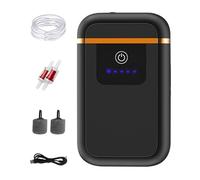 Aquarium Airs Pump Quiet Adjustable Aerator, 1W Rechargeable Oxygen Pumps, Compact Battery Powered Air Pump for Fish Tank and Aquatic Pets, Indoor Outdoor Use, 5.91x3.94x1.97 Inches