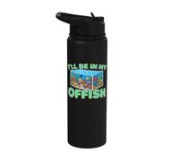 Aquarium Art for Men Women Fish Keeper Coral Fish Tank Lover Stainless Steel Insulated Water Bottle