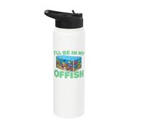 Aquarium Art for Men Women Fish Keeper Coral Fish Tank Lover Stainless Steel Insulated Water Bottle
