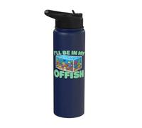 Aquarium Art for Men Women Fish Keeper Coral Fish Tank Lover Stainless Steel Insulated Water Bottle