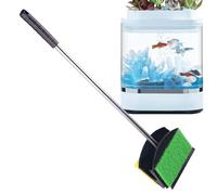 Aquarium Brush - Long Handle Fish Tank Scrubber | Aquarium Fish Tank Brush Algae Scrubber Sponge Cleaner | Efficient Long Handle Cleaning Brushes for Glass Aquariums Removes Algae and Dirt with Ease