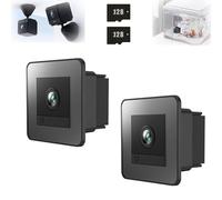 Aquarium Camera, 2K HD Aquarium Camera & Terrarium WiFi Pet Cameras, 140° Wide-Angle Anti-Glare Macro Lens, AI-Powered Detection, 24/7 Recording for Vivarium Cameras for Fish and Reptiles (2 Sets)