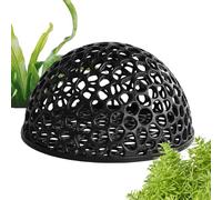 Aquarium Cave, Fish Cave for Aquarium, PP Hollow Hiding House, Shrimp Shelter to Home Breeding, Resting Spot for Turtle, Betta, Saltwater, Freshwater Daily Use, 10.3x10.3x5.5cm
