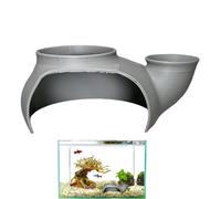 Aquarium Cave Hideouts - Fish Tank Shelter | Shrimp & Betta Breeding Cave Decoration | Fish Hiding House for Cory Catfish, Small Cichlid, Guppy, Hermit Crab Terrarium Aquarium Accessories