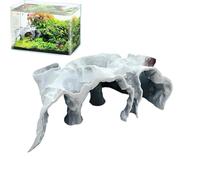 Aquarium Cave, Pleco Cave Fish Tank Decor, 5.91x3.15x1.97 Inches, Natural Breeding Shelter and Hiding Spot, Reptile Landscape Ornament for Betta Guppy Cory Cichlid, Freshwater Terrarium