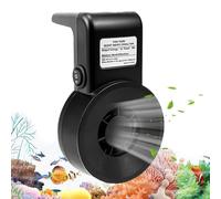 Aquarium Cooling Fan, Fish Tank Chiller, Water Cooler System, Low Noise Performance, Usb Plug-In Power, Freshwater Saltwater Tank Use, 4.61x2.76x2.76 Inches, Black, 1 Piece