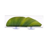 Aquarium Decoration, Fish Tunnel, Betta Swim Tube, Safe Hide out Cave Toy, Fish Tank Shelter with Leaf Pad for Spawning, Breeding and Resting Betta, Acrylic