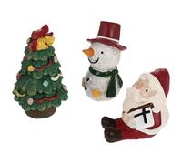 Aquarium Decoration Ornament 3Pcs Mini Resin Figurines Designed for Christmas And Indoor Use Assorted Color Perfect for Aquarium Enthusiasts