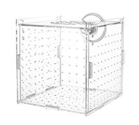 Aquarium Divider, Cup Mount, 10x10x10cm, Fish Breeder Box, Clear Acrylic Hatchery, Compact Size, Fry Acclimation Nursery, Guppy Betta Egg Incubator, for Tank Breeding