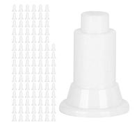 Aquarium Divider Support Feet | 100 Pcs PVC Fish Enclosure Partition Stands | Adjustable Height for Simple Maintenance/Steady Setup (White)