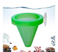 Aquarium Feeding Accessory - Fish Tank Feeder for Indoor Display | Abs Material with Suction Cup, Compact Worm Container Design, Stylish Dish for Living Room, Tabletop, Landscaping Home