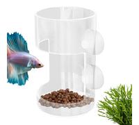 Aquarium Feeding Tube - | Fish Feeder Dispenser with Suction Cup, Clear Shrimp and Fish Food Holder, Prevent Food Scattering, Tank Accessories For Aquariums, Easy Feeding For Freshwater and Saltwater