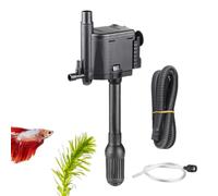 Aquarium Filter Pump, 3-in-1 Adjustable Oxygenation Water Pump, Silent Fish Tank Accessories For Filtration, Oxygenation & Circulation, 1 Set, Easy To Install & Maintain