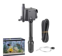 Aquarium Filter Pump, 3 in 1 Flow Adjustable Oxygenation Water Pumps, Silent Fish Tank Filter Accessories for Filtration, Oxygenation, and Circulation, 4.8x8x4.2cm/9x10x5.1cm/9x11x9.8cm