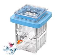 Aquarium Fish Breeder Box- 3.74x3.74x3.74 Inches Floating Guppy Hatchery Incubator, Fish Tank Divider | Acclimation Case Mother Incubator, Shrimp Guppy Breeding, Floating Breeding Box