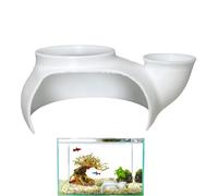 Aquarium Fish Cave, Subterranean Shrimp Tunnel, Underground Tunnel Landscaping Hideaway, Aquatic Species Shelter and Breeding Cave, 3D Polymer for Details, Territorial Security for Cichlid Usage