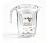 Aquarium Isolation Box - Clear Floating Fish Tank Separator with Handle, Transparent Viewing Chamber for Temporary Separation, Observation and Care of Small Fish Shrimp and Aquatic Creatures