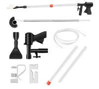 Aquarium Kiesreiniger - 15.75 Inches PP Sandwaschgerät | 360g Fischtankreinigungsbürste Set - Luftdruckknopf für mühelose Reinigung und effizienten Wasserwechsel für zuhause