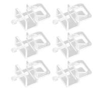 Aquarium Lid Clips - 1.69 Inch Transparent Acrylic Holder | Fish Tank Top Cover Support - 6pcs Heavy-Duty Glass Canopy Bracket for Frameless Aquariums and Fish Tank Security