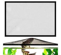 Aquarium Mesh Lid, Magnetic Anti Jump Fish Tank Cover, Adjustable Breathable Tank Net Guard, Durable Aquarium Safety Lid for Home Office Pet Store Breeding Temporary Setup Use