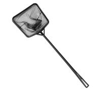 Aquarium Net, Fish Tank Net, Shrimp Catching Mesh, Lightweight ABS Handle, Fine Mesh Head, For Pond Bathtub Indoor Water Use, 16.93 22.05 Inches, Black Color, 1 Piece