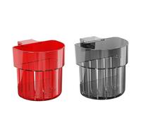 Aquarium Plant Holder, Aquatic Planter Baskets with Hook, Durable Mesh Cups for Waterweed Growth, Easy Mount Design, Root Friendly Material, Set of 2, Black, Fish Tank, Decorations 3.15x2.36x3.15inch,