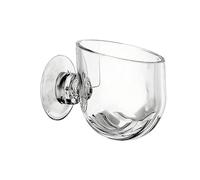 Aquarium Plant Holder - Clear Acrylic Suction Cup Pot for Underwater Gardening, Transparent Holder with Secure Attachment & Slit Design for Propagation Hydroponics Terrarium Vivarium Pond Indoor