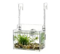 Aquarium Plant Holder For Fish - Aquarium Plants Holders | Double-Hook Hydroponic Planter | Transparent Acrylic Adjustable Height Aquatic Plant Holder | For Decoration Corner Shelf Underwater Vine Mos