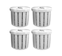 Aquarium Plant Holder, Hydroponic Fish Tank Planter, Stable Planting Basket, 4 Pieces Set for Desk Decorations, Wall Window, Pond, Garden Corner Shelf, 1.57x1.34x1.38 Inches