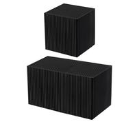 Aquarium Purifier Cube, Activated Carbon Filter, Strong Adsorption Design with High Flow Efficiency, Charcoal Material, Water Clarifier for Trough, Fish Tank, Pond, Aquariums, Color Black