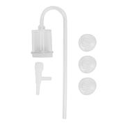 Aquarium Refiner | Quiet Fish Tank Oxygen Diffuser with Suction Cups | Acrylic Pump Accessory for Active Fish/Water Circulation/Decorative Bubbles (Acrylic Trumpet)