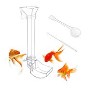 Aquarium Shrimp Feeder Tube Set - Clear Fish Tank Feeding Tube With Feeding Dish Tray, Target Feedingg Kit For Shrimp & Small Fish, Transparent Acrylic Feeder + Controlled Feedingg Design, Easy Instal