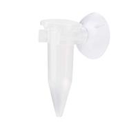 Aquarium Shrimp Larvae Feeder Tube | Transparent Fish Feeding Tube with Suction Cup | Sturdy Plastic Feeder for Freshwater/Saltwater Aquariums | 6cm Length with Measurement Scale