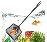Aquarium Shrimp Net - Portable Fine Mesh Fishing Scoop, Gentle Catching Tool For Small Fish and Shrimp, Lightweight Handle Design, Easy Control | Indoor Outdoor Pond Pool Water Feature U