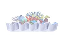 Aquarium Substrate Divider, Fish Tank Fence, Decorative Board for Sand, Water, Grass, Mud Isolation, Fish Tank Landscaping Accessory, Ideal for Organizing Aquatic Spaces