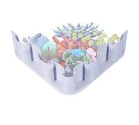Aquarium Substrate Divider, Fish Tank Substrate Fence, Decorative Board For Sand, Water Grass, and Mud Isolation, Ideal Aquarium Accessories For Landscaping and Organization.