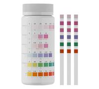 Aquarium Test Strips, Water Quality Tester, Pond Water Testing Kit, 6-Parameter Detection System, 100 Count Paper Sheets, Fresh Salt Marine Tank Analysis Tool for Travel Monitoring