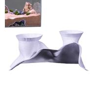 Aquarium Tunnel, Decorative Underground Tunnel, Curved Betta Cave, Underwater Viewing Tube, Ideal for Shrimp Habitat, Hermit Crab Hide, Sturdy Materials, 19x9x8.5cm
