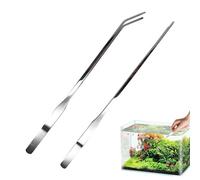 Aquarium Tweezers, Long Reptile Feeding Tool, Precision Aquarium Tongs for Fish and Plants, Durable Rust-Resistant Feature, Versatile Enclosure Accessory, Feeding Tool for Gecko Lizard Turtle Axolotl