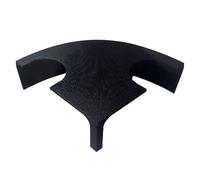 Aquarium Undergravel Fish Tunnel, Stable Double Hole Fish Hides, 4.72x4.72x1.57 Inches Aquarium Decoration for Shrimp, Lizard, Hermit Crab Nest, Outdoor Marine Tank and Habitat Hotel