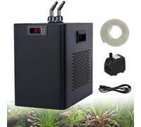Aquarium Water Cooler, 160L/42 Gal 1/10 HP, 300L/79 Gal 1/3 HP, 500L/132 Gal 1/2 HP, Fish Tank Chiller for Hydroponics,with Pump and Hose, Quiet Design, for Axolotl Jellyfish Coral Reef Shrimp ,500L