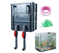 Aquarium Water Purifier - Silent Top Drip Box for Tropical Aquariums and Fish Ponds | DIY Purification and Circulation System with Rain Shower Pipe | Includes Green White Filter Cotton